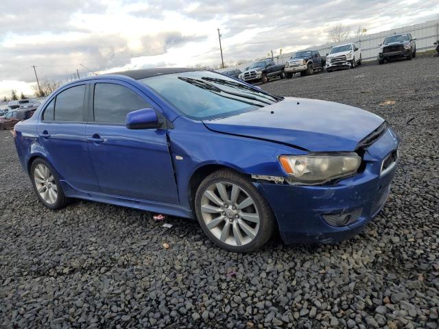 JA3AU86U88U015737 - 2008 MITSUBISHI LANCER GTS BLUE photo 4