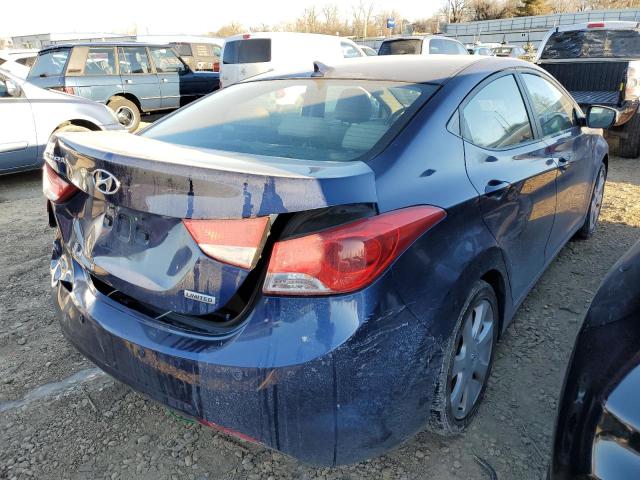 KMHDH4AE6DU561194 - 2013 HYUNDAI ELANTRA GL BLUE photo 3