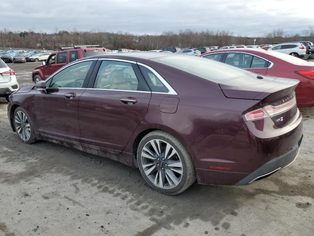 3LN6L5F95HR645903 - 2017 LINCOLN MKZ RESERVE ბურგუნდია ფოტო 2
