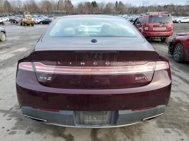 3LN6L5F95HR645903 - 2017 LINCOLN MKZ RESERVE ბურგუნდია ფოტო 6