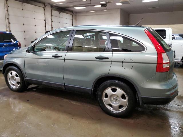 5J6RE3H30BL003632 - 2011 HONDA CR-V LX GREEN photo 2