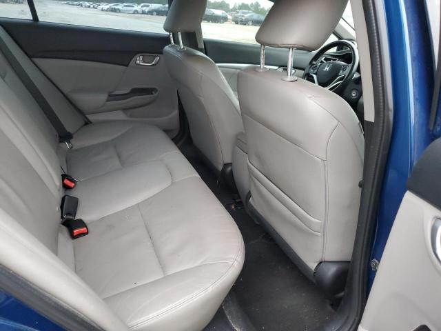 19XFB2F96DE012561 - 2013 HONDA CIVIC EXL ლურჯი ფოტო 10