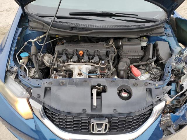 19XFB2F96DE012561 - 2013 HONDA CIVIC EXL ლურჯი ფოტო 11