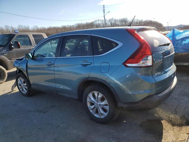 5J6RM4H5XEL072309 - 2014 HONDA CR-V EX TURQUOISE photo 2