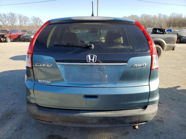 5J6RM4H5XEL072309 - 2014 HONDA CR-V EX TURQUOISE photo 6