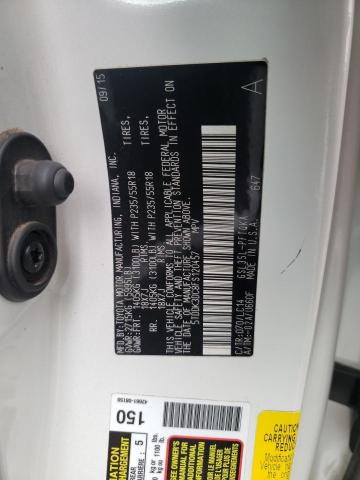 5TDDK3DC8FS120457 - 2015 TOYOTA SIENNA XLE WHITE photo 14