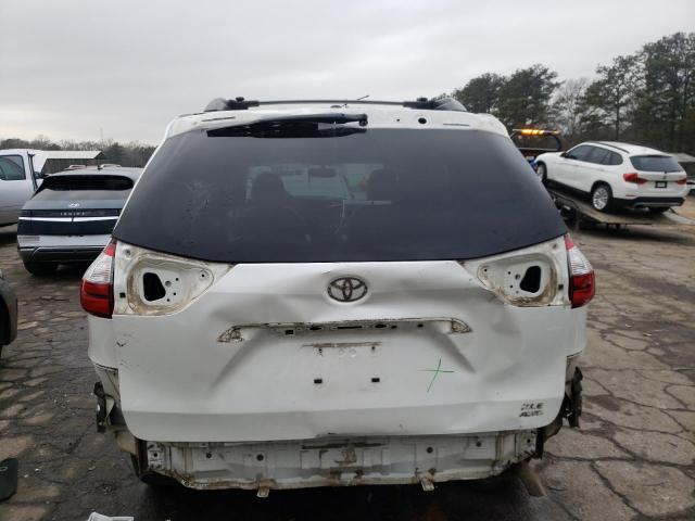 5TDDK3DC8FS120457 - 2015 TOYOTA SIENNA XLE WHITE photo 6