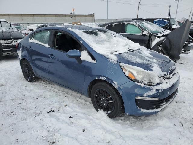 KNADM4A38G6545180 - 2016 KIA RIO LX BLUE photo 4