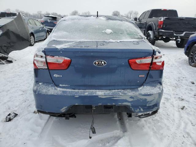 KNADM4A38G6545180 - 2016 KIA RIO LX BLUE photo 6