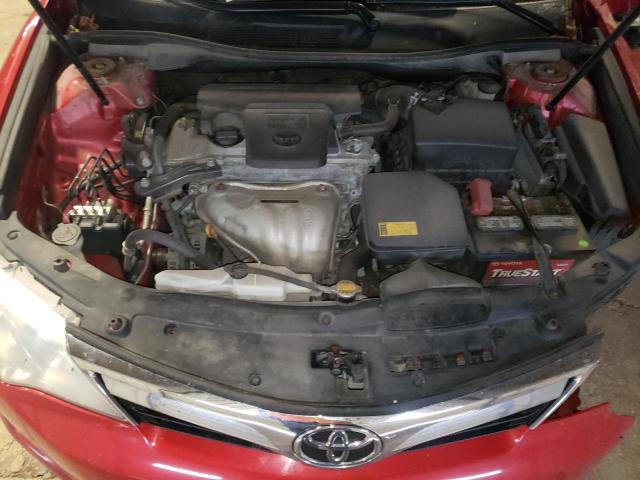 4T4BF1FKXCR222159 - 2012 TOYOTA CAMRY BASE RED photo 11