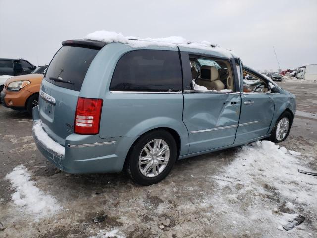 2A8HR64X78R774288 - 2008 CHRYSLER TOWN & COU LIMITED BLUE photo 3