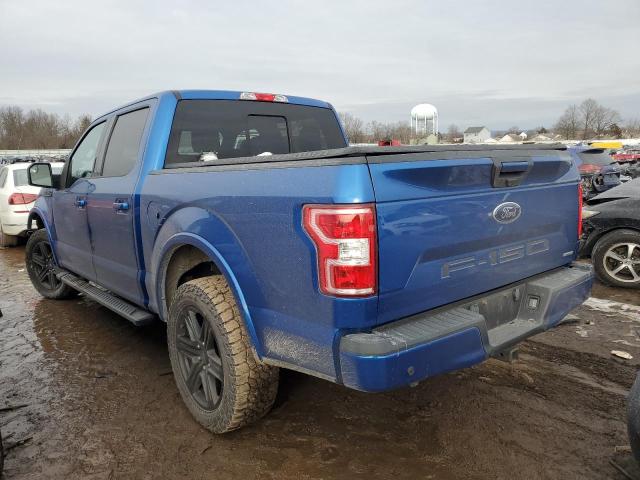 1FTEW1EP4JFD11980 - 2018 FORD F150 SUPERCREW BLUE photo 2