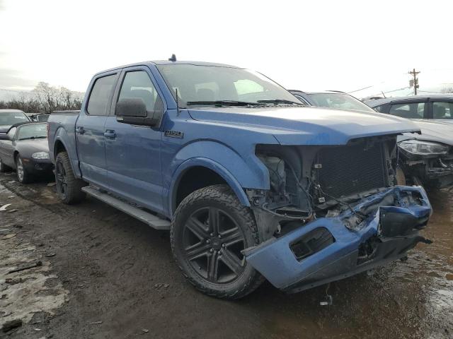 1FTEW1EP4JFD11980 - 2018 FORD F150 SUPERCREW BLUE photo 4