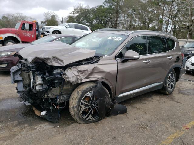 5NMS53AA6KH052173 - 2019 HYUNDAI SANTA FE LIMITED BROWN photo 1