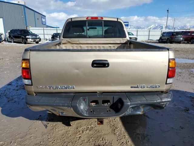 5TBBT44103S392630 - 2003 TOYOTA TUNDRA ACCESS CAB SR5 GOLD photo 6