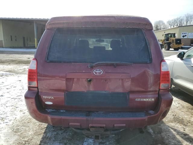 JTEBT14R78K001589 - 2008 TOYOTA 4RUNNER SR5 BURGUNDY photo 6