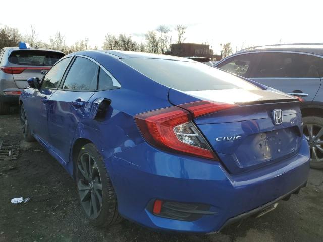 2HGFC2F82KH577526 - 2019 HONDA CIVIC SPORT 蓝色 照片 2