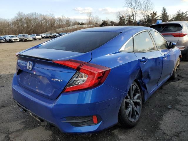 2HGFC2F82KH577526 - 2019 HONDA CIVIC SPORT BLUE photo 3