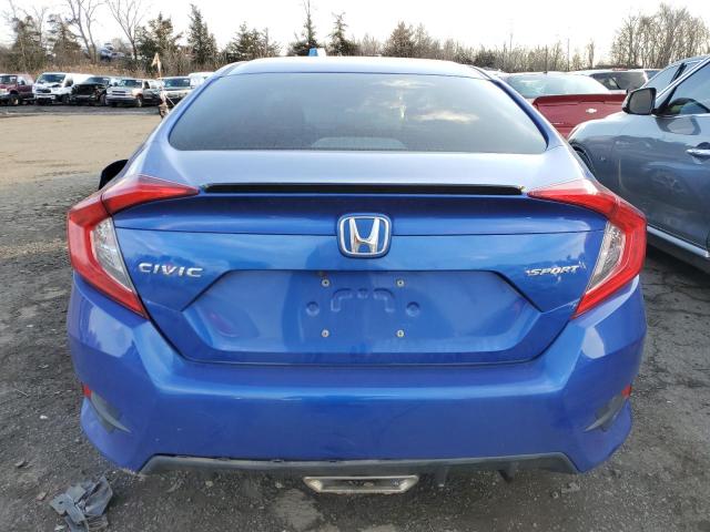 2HGFC2F82KH577526 - 2019 HONDA CIVIC SPORT BLUE photo 6