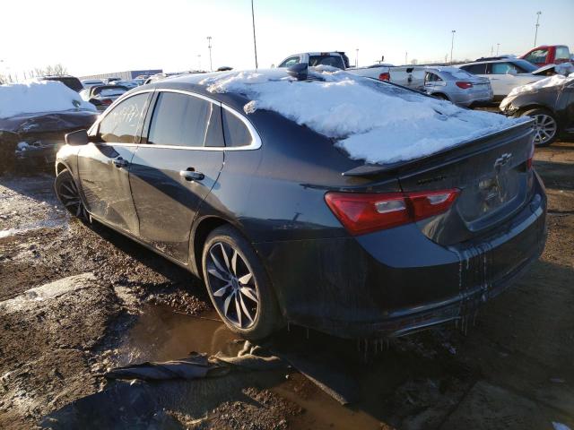 1G1ZG5ST8LF128536 - 2020 CHEVROLET MALIBU RS Gris photo 2