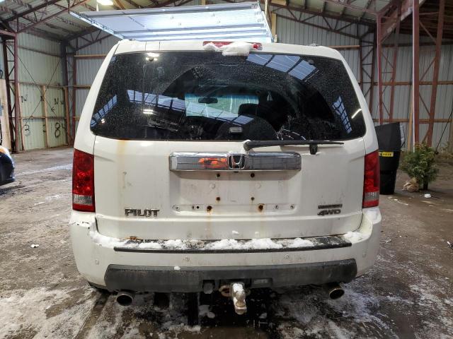 5FNYF48909B503294 - 2009 HONDA PILOT TOURING WHITE photo 6