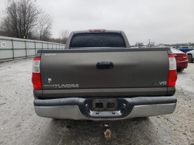 5TBET34186S523556 - 2006 TOYOTA TUNDRA DOUBLE CAB SR5 GRAY photo 6