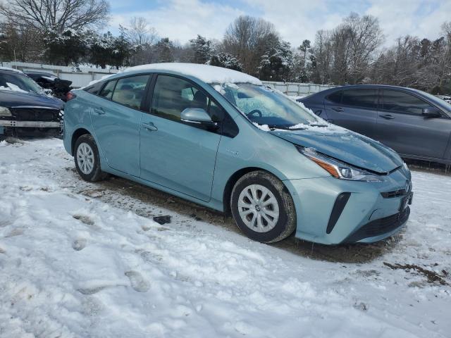 JTDKARFU8K3097230 - 2019 TOYOTA PRIUS BLUE photo 4