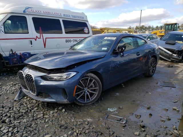 WBA73AP03NCK57352 - 2022 BMW 430XI BLUE photo 1