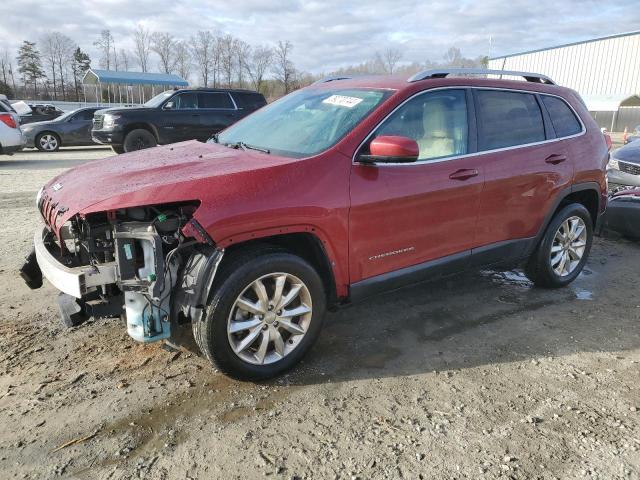 1C4PJMDB8HW543233 - 2017 JEEP CHEROKEE LIMITED RED photo 1