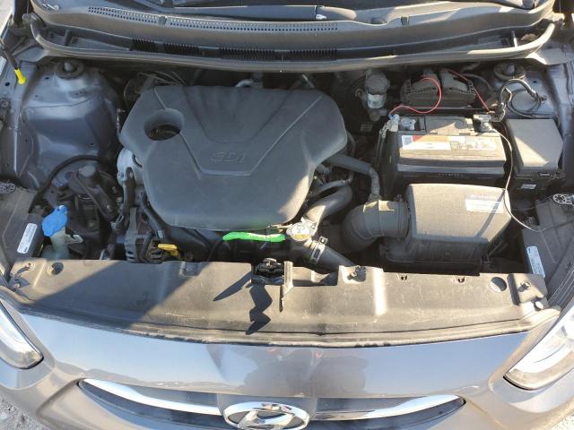 KMHCT4AE8GU002471 - 2016 HYUNDAI ACCENT SE GRAY photo 11