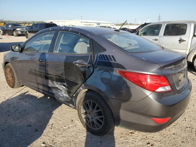 KMHCT4AE8GU002471 - 2016 HYUNDAI ACCENT SE GRAY photo 2