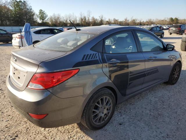 KMHCT4AE8GU002471 - 2016 HYUNDAI ACCENT SE GRAY photo 3