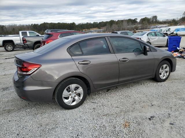 19XFB2F55DE069315 - 2013 HONDA CIVIC LX GRAY photo 3