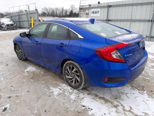 19XFC2F74JE012274 - 2018 HONDA CIVIC EX BLUE photo 2