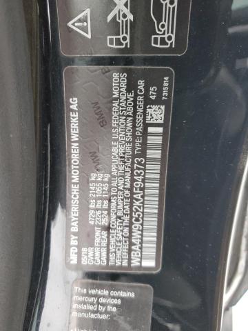 WBA4W9C52KAF94373 - 2019 BMW 440XI BLACK photo 12