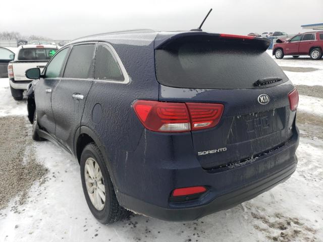 5XYPG4A39LG653239 - 2020 KIA SORENTO L BLUE photo 2