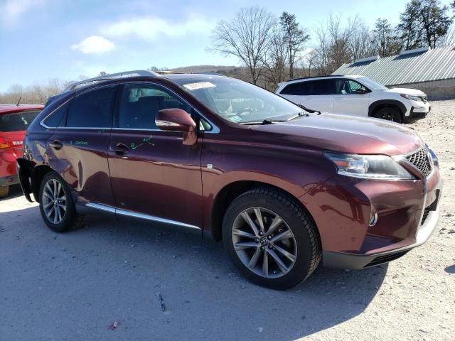 2T2BK1BA4DC169346 - 2013 LEXUS RX 350 BASE BURGUNDY photo 4