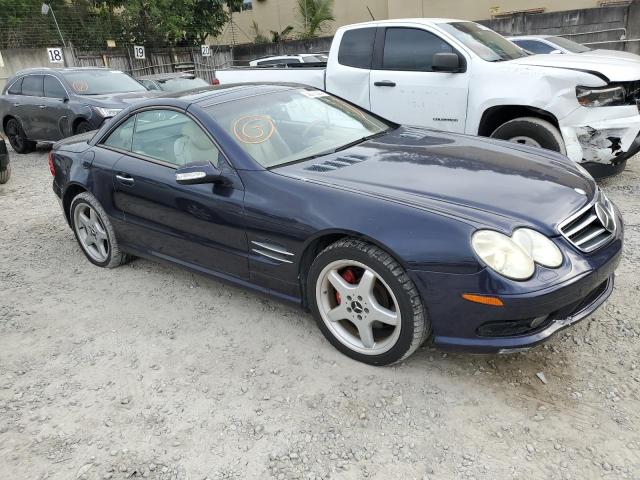 WDBSK75F53F020219 - 2003 MERCEDES-BENZ SL 500R BLUE photo 4