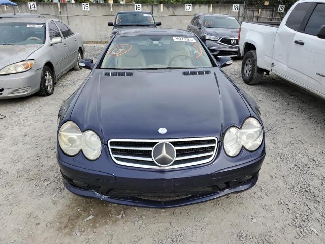 WDBSK75F53F020219 - 2003 MERCEDES-BENZ SL 500R BLUE photo 5