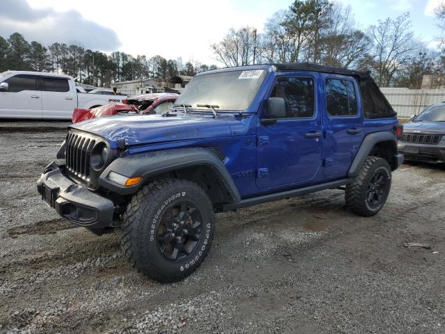 1C4HJXDN3LW335463 - 2020 JEEP WRANGLER U SPORT BLUE photo 1