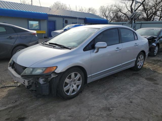 2HGFA16508H524662 - 2008 HONDA CIVIC LX SILVER photo 1