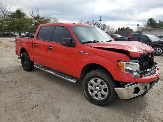 1FTFW1EF1EKG44615 - 2014 FORD F150 SUPERCREW RED photo 4