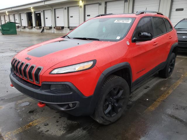 1C4PJMBS2HW618429 - 2017 JEEP CHEROKEE TRAILHAWK RED photo 1