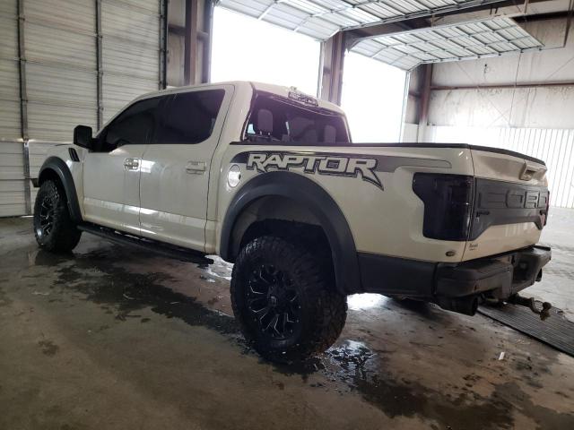 1FTFW1RG5HFC88654 - 2017 FORD F150 RAPTOR WHITE photo 2