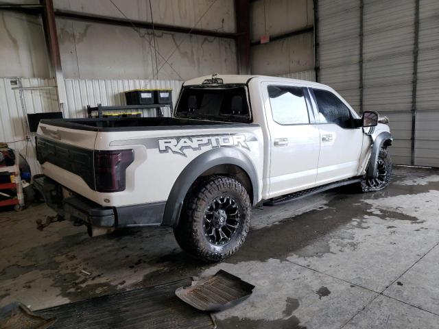 1FTFW1RG5HFC88654 - 2017 FORD F150 RAPTOR WHITE photo 3