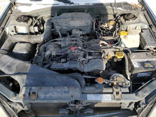 4S3BE635327204497 - 2002 SUBARU LEGACY L GREEN photo 11