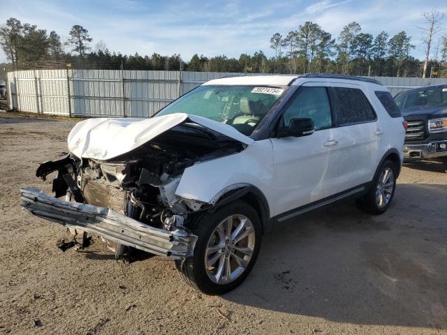 1FM5K7D82JGB03854 - 2018 FORD EXPLORER XLT WHITE photo 1