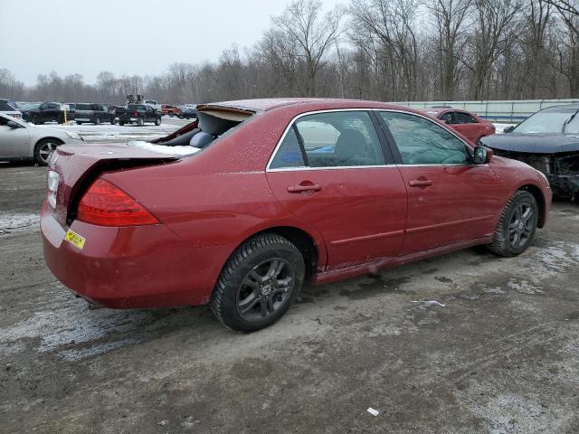 1HGCM563X7A071826 - 2007 HONDA ACCORD SE RED photo 3