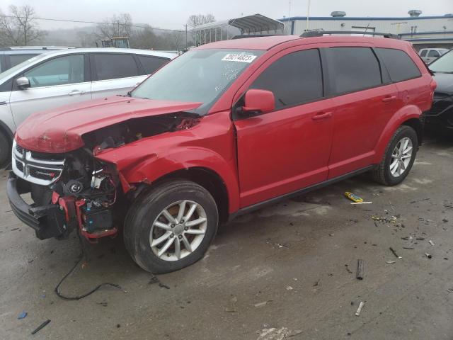 3C4PDCBG1DT716462 - 2013 DODGE JOURNEY SXT RED photo 1