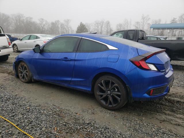 2HGFC4B86LH301935 - 2020 HONDA CIVIC SPORT BLUE photo 2